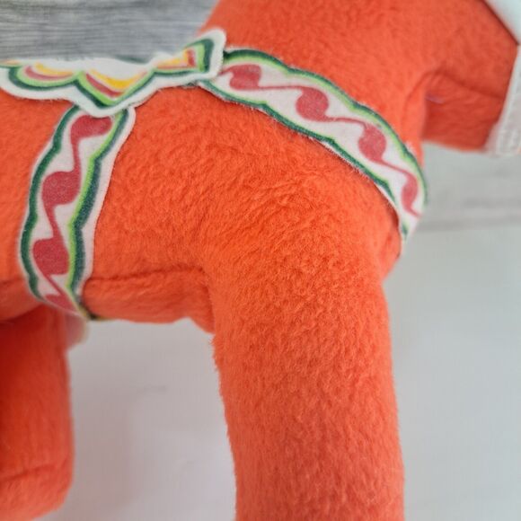 Dala Horse Folk Art Swedish Design 6" Plush By Gun Jacobson Softtoys Stuffed Toy - Picture 10 of 16